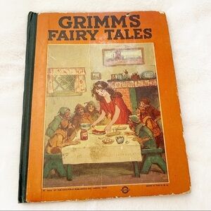 Antique Grimm's Fairy Tales by Brothers Grimm 6 Classic Stories Copyright 1922